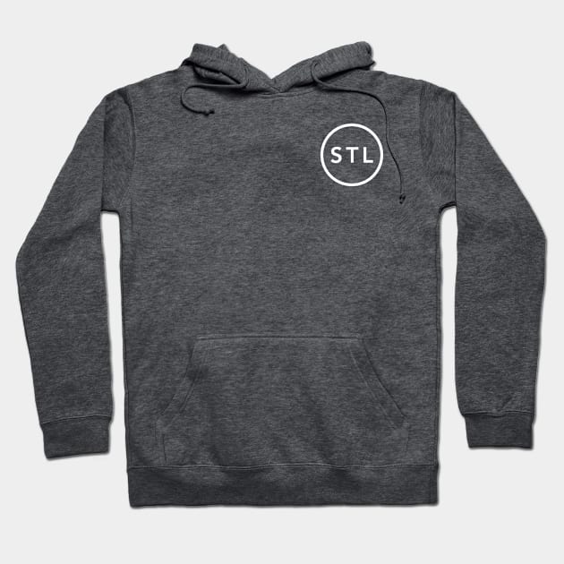 St. Louis STL Circle Left Chest Hoodie by EA Design